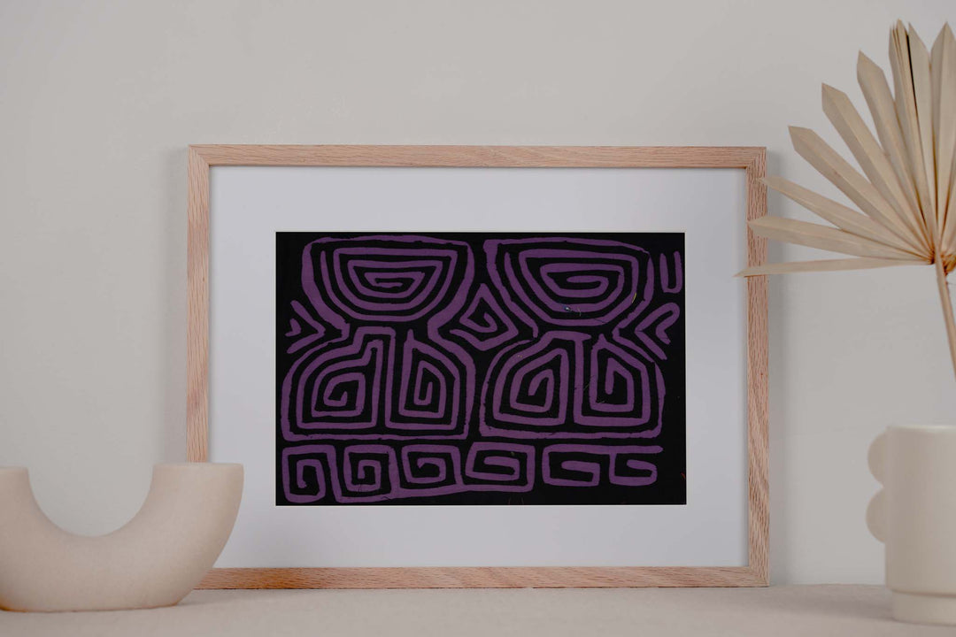 Black And Purple Classic Design Mola