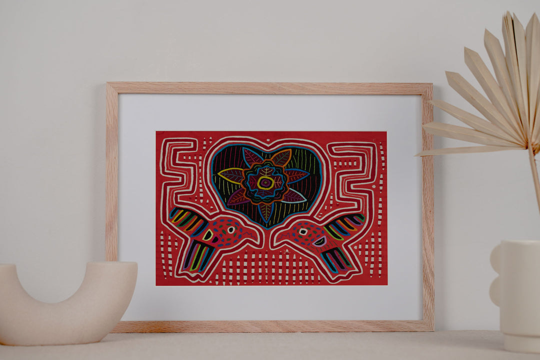 Lovebird And Heart Mola