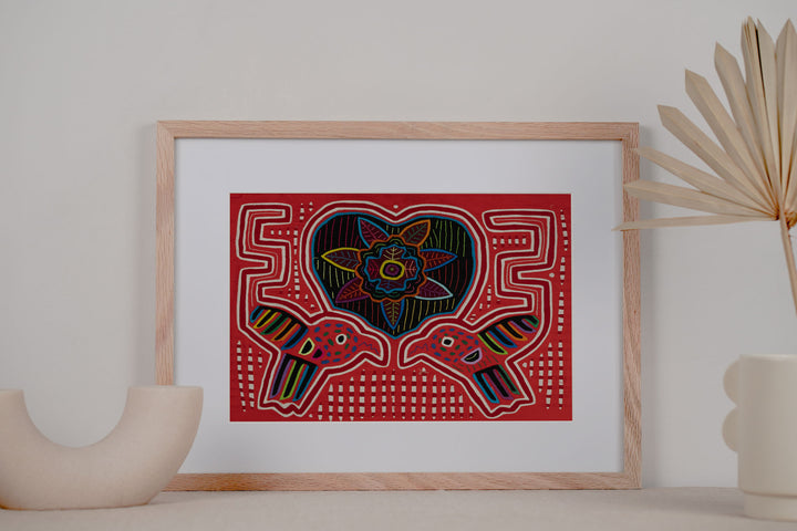 Lovebird And Heart Mola
