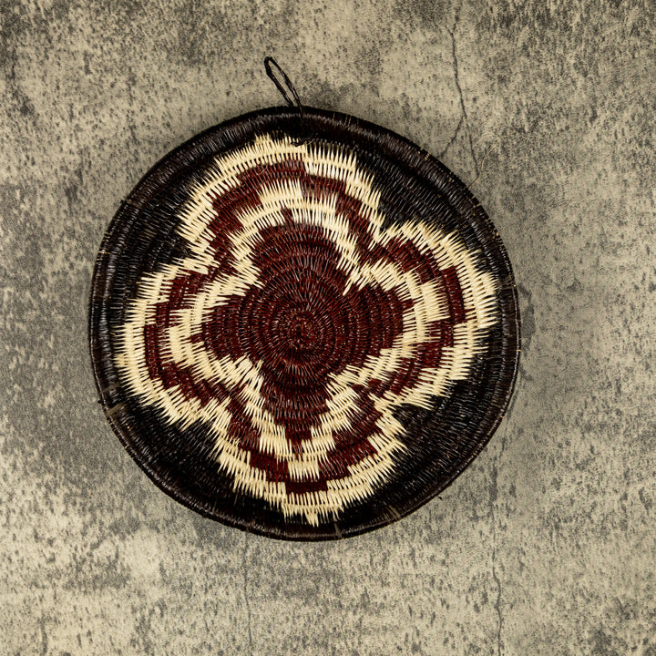 Star Burst Hand Woven Plate Basket