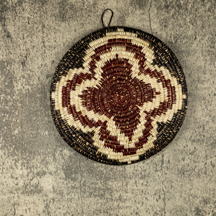 Star Burst Hand Woven Plate Basket