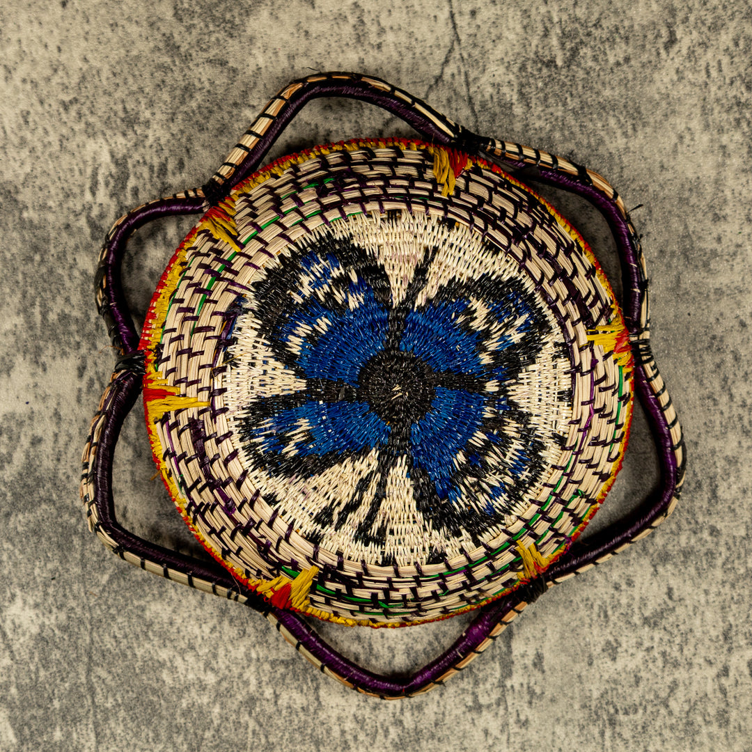New Design Butterfly Hand Woven Plate Basket