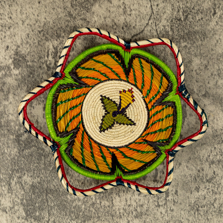 New Design Multicolor Hand Woven Bowl Basket