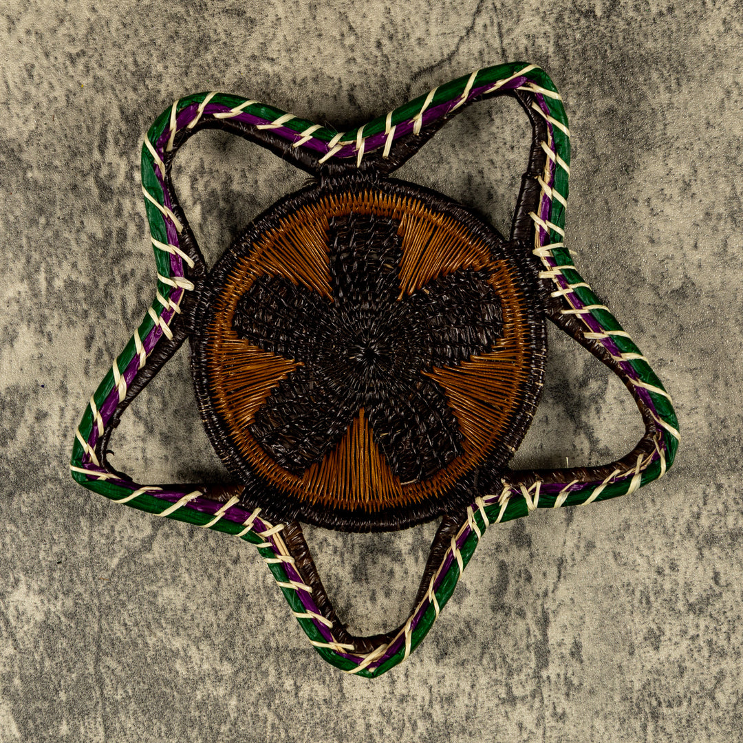 New Design Spiral Hand Woven Plate Basket