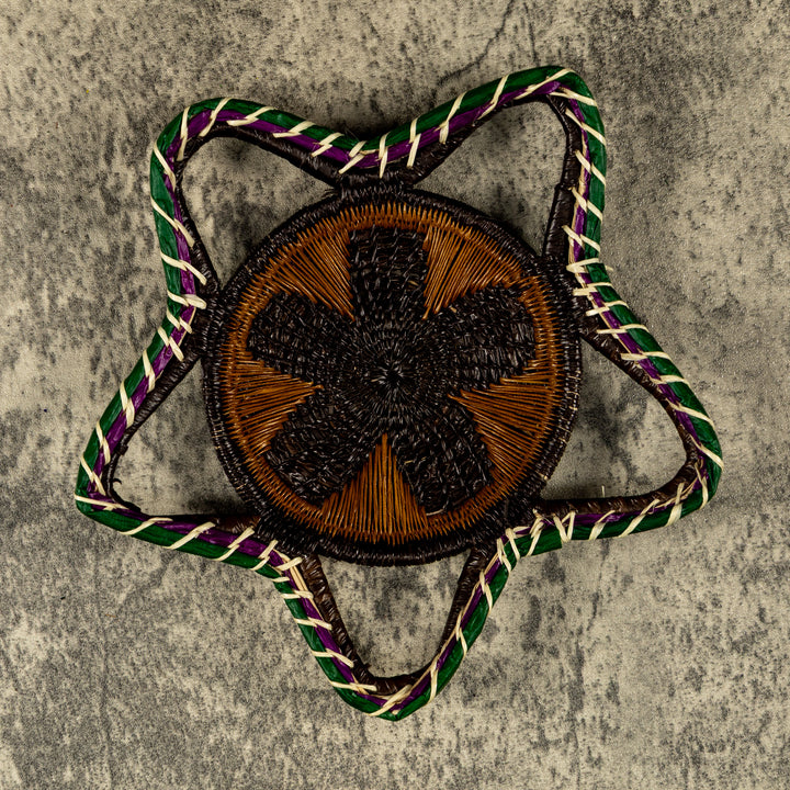 New Design Spiral Hand Woven Plate Basket