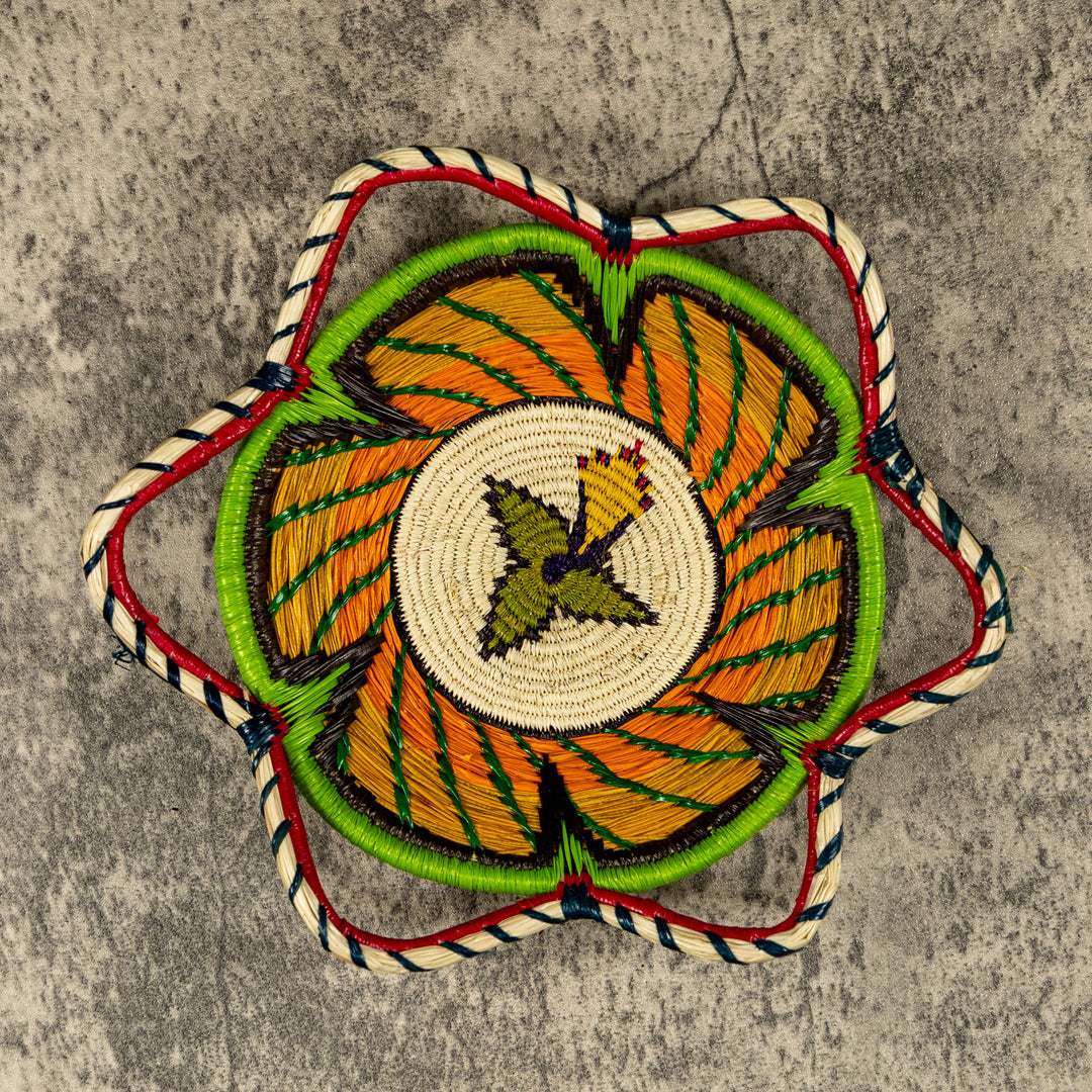 New Design Multicolor Hand Woven Bowl Basket
