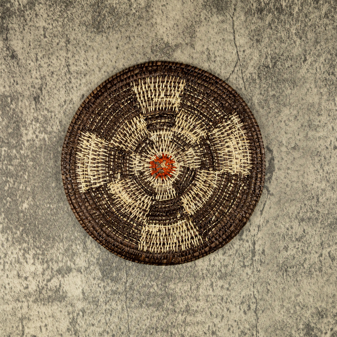 Spokes Hand Woven Plate Basket