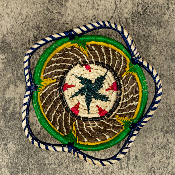 New Design Spiral Hand Woven Plate Basket
