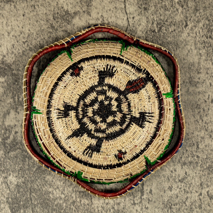 New Design Turtle Hand Woven Plate Basket