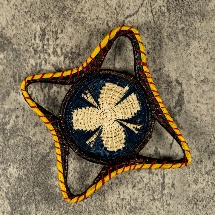 New Design Butterfly Hand Woven Plate Basket