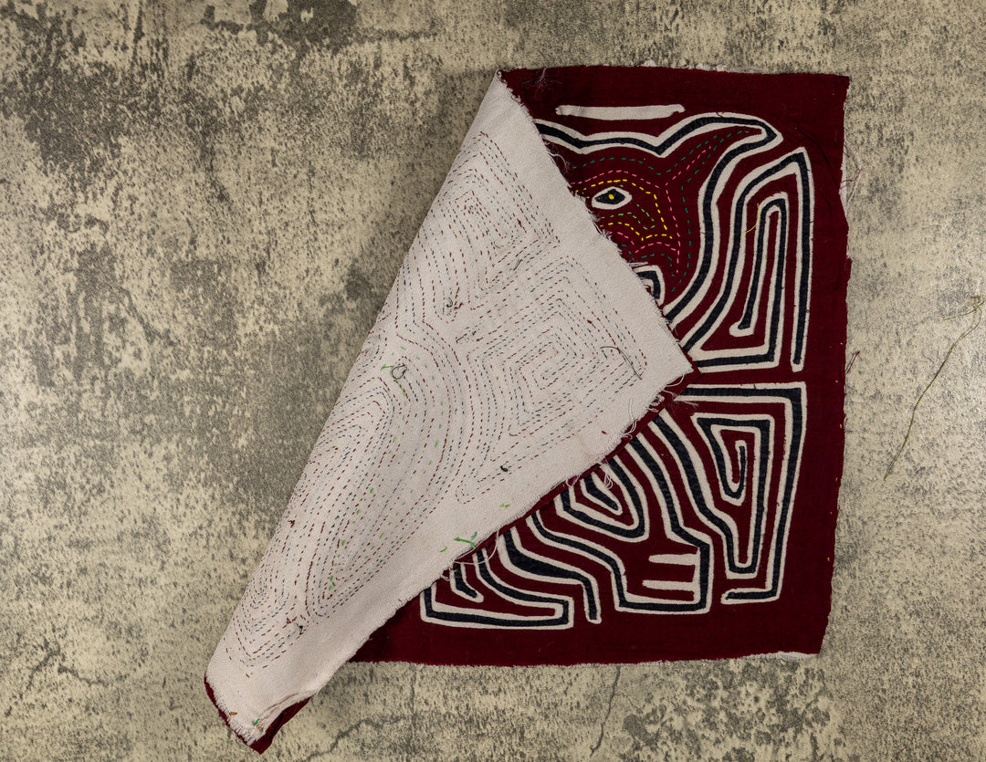 Burgundy Black And White Cute Puppy Dog Mola