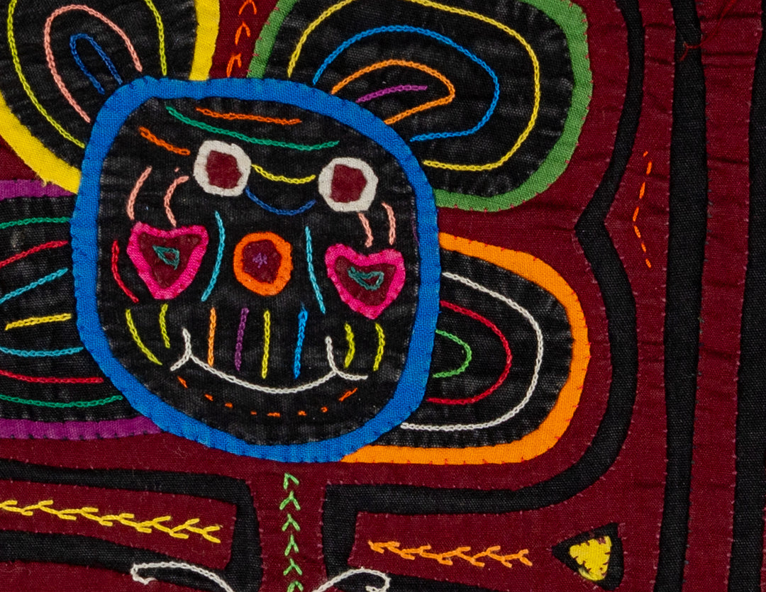 Smily Face Flower And Butterfly Mola