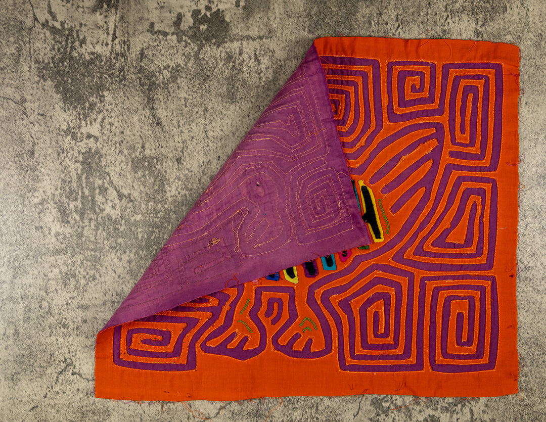 Proud Orange And Purple Turkey Bird Mola
