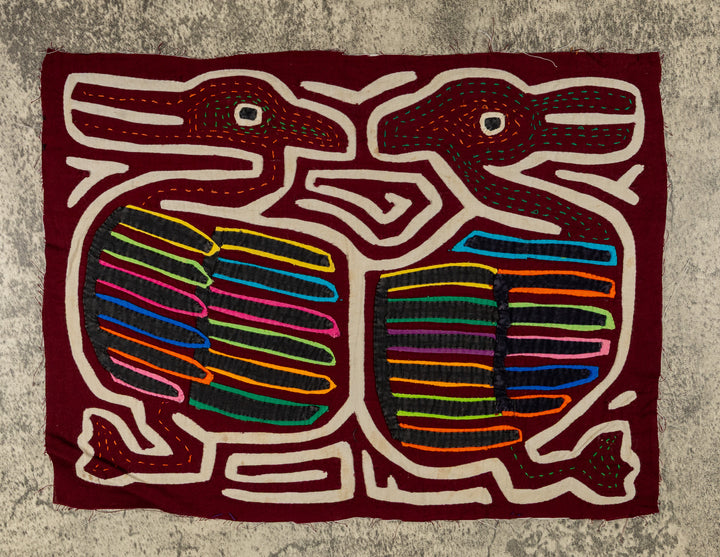 Rainbow Bird Optical Illusion Mola