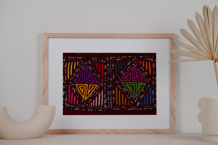 Multicolor Diamond Mola