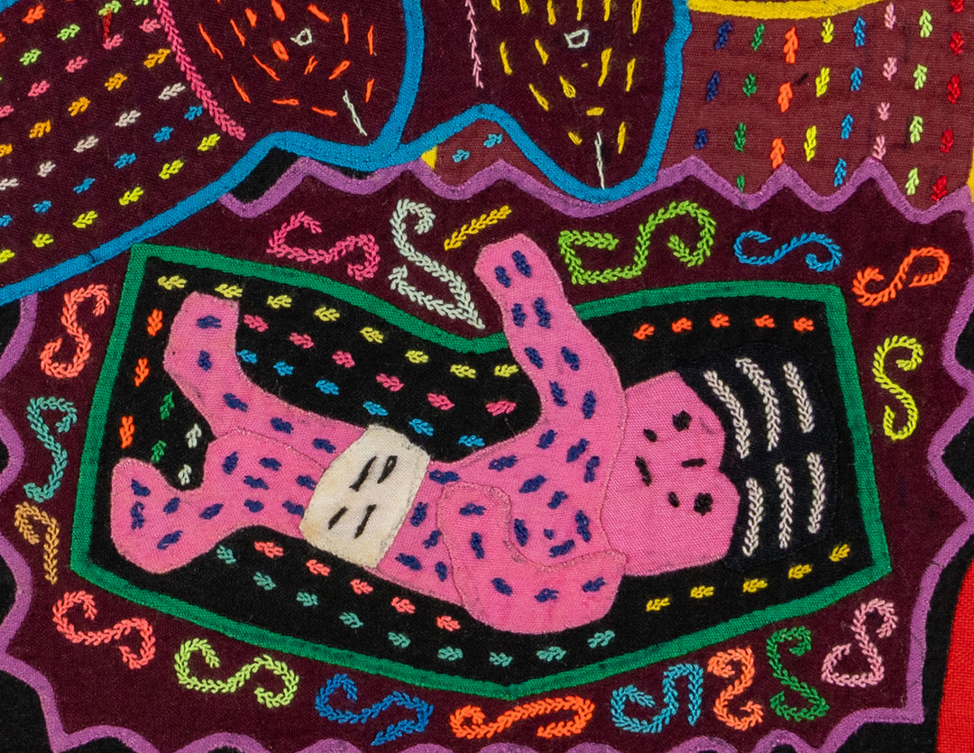 Christian Kuna Women And Baby Jesus Mola