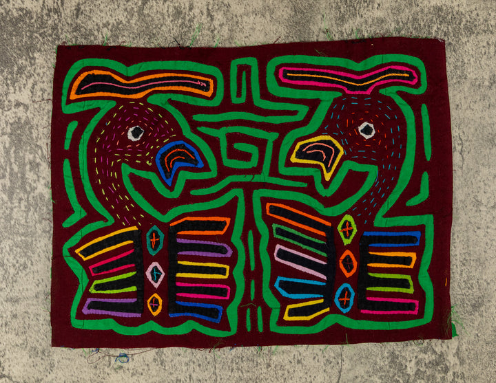 Burgundy And Green In Their Easter Bonnet Mola