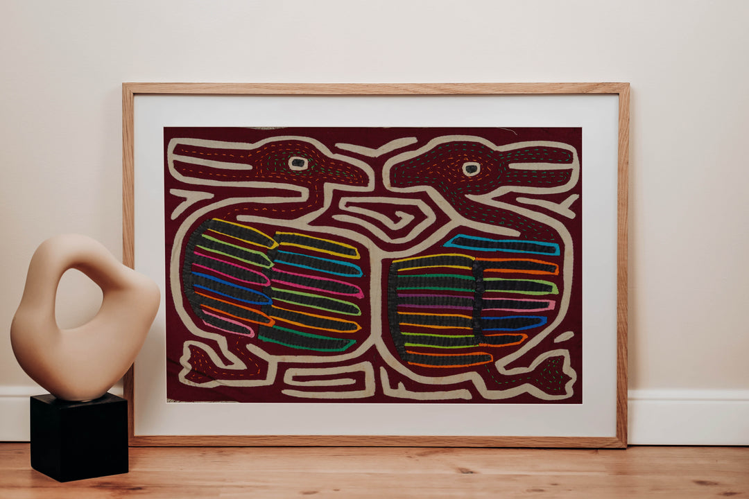 Rainbow Bird Optical Illusion Mola