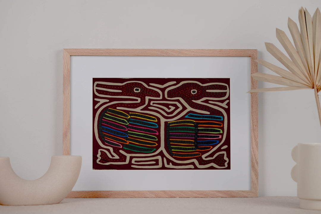 Rainbow Bird Optical Illusion Mola