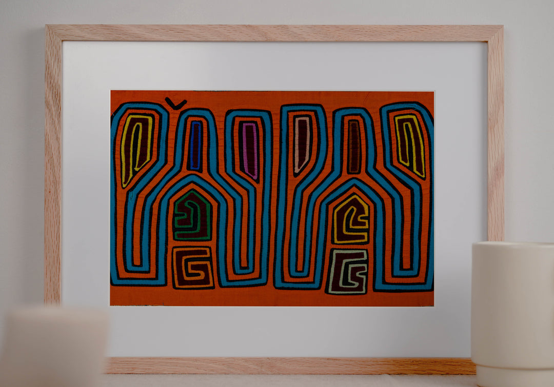 Orange And Turquoise Tuning Fork Mola