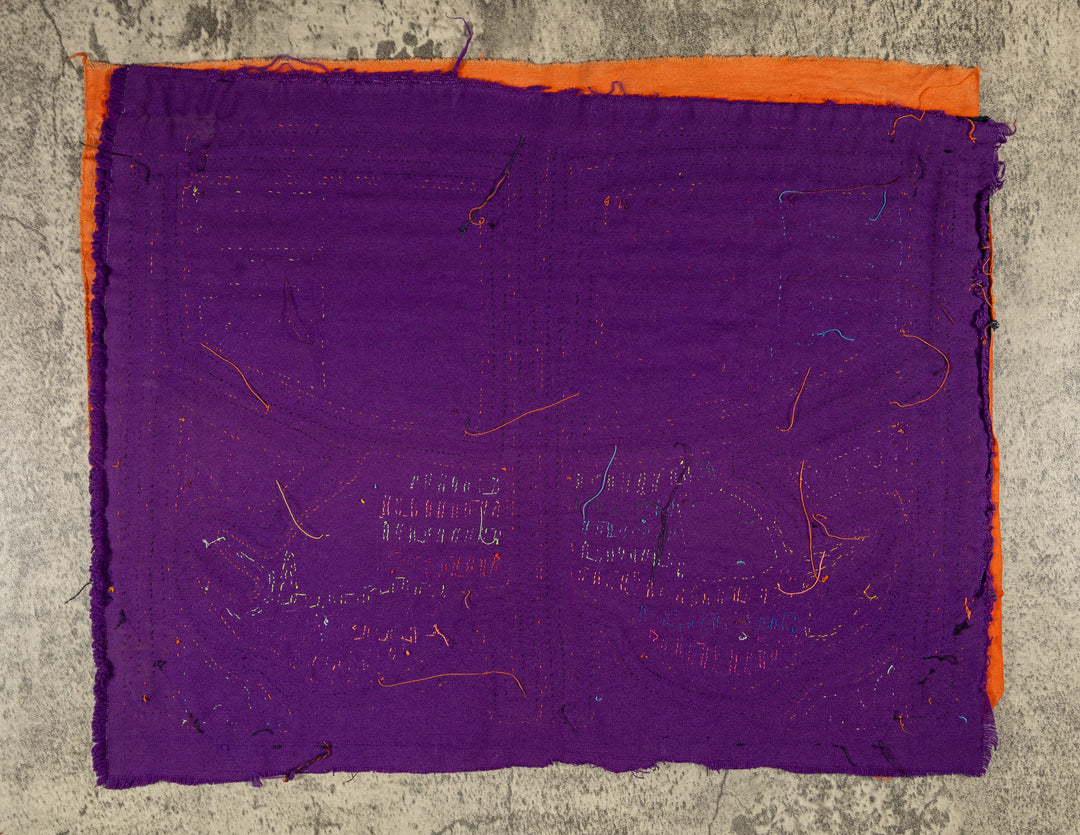 Orange And Purple Weird Birdcage Mola