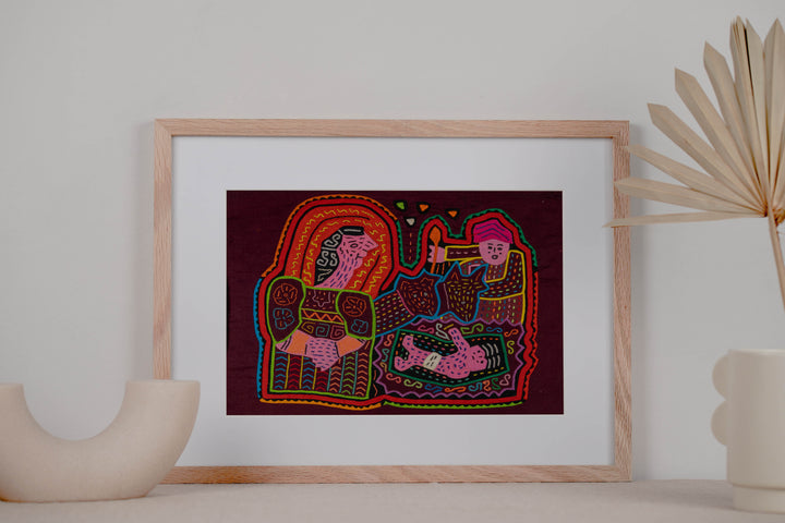 Christian Kuna Women And Baby Jesus Mola