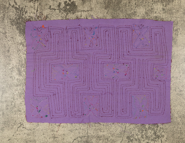 Burgundy And Purple Tropical Snowflakes Mola