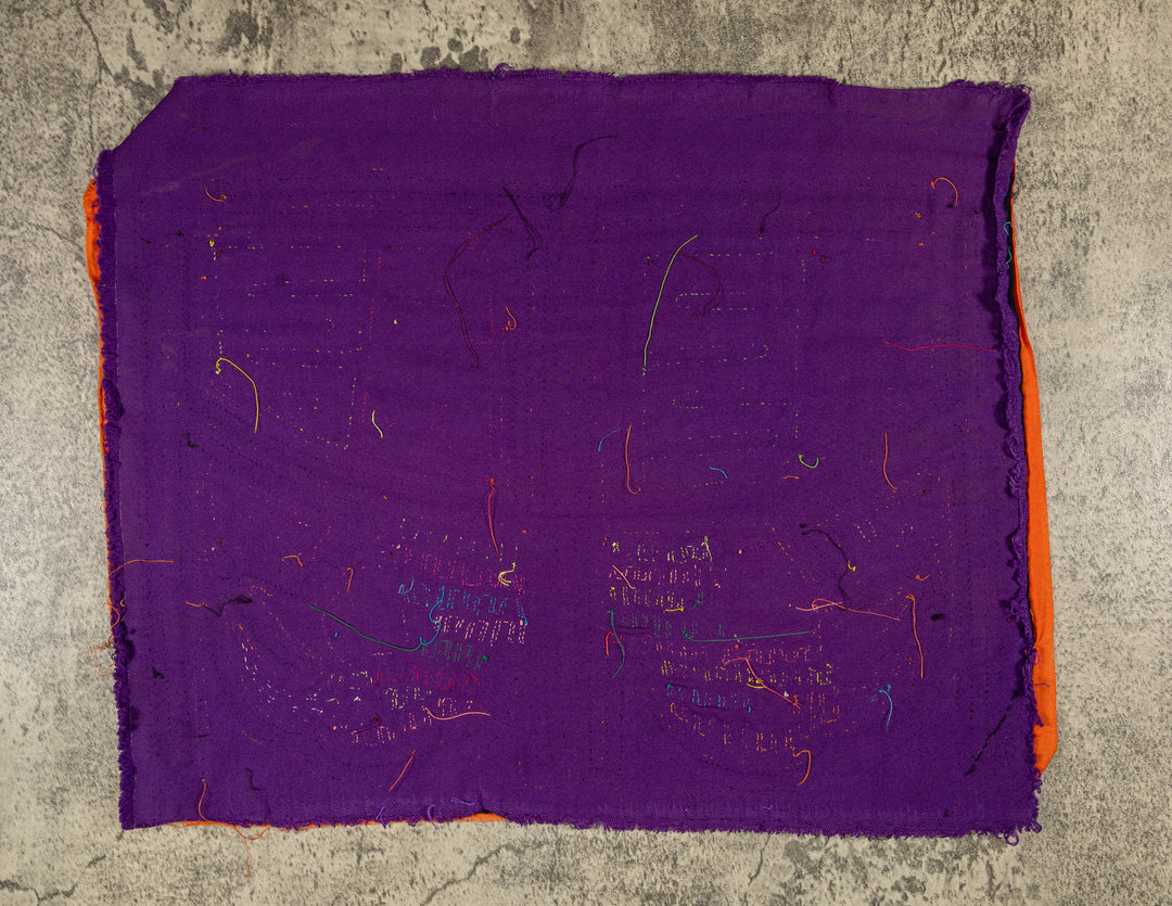 Purple And Orange Weird Birdcage Mola