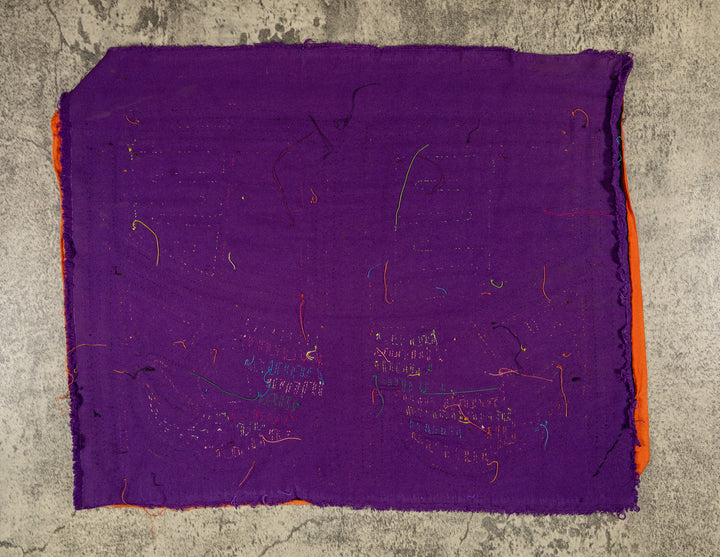 Purple And Orange Weird Birdcage Mola