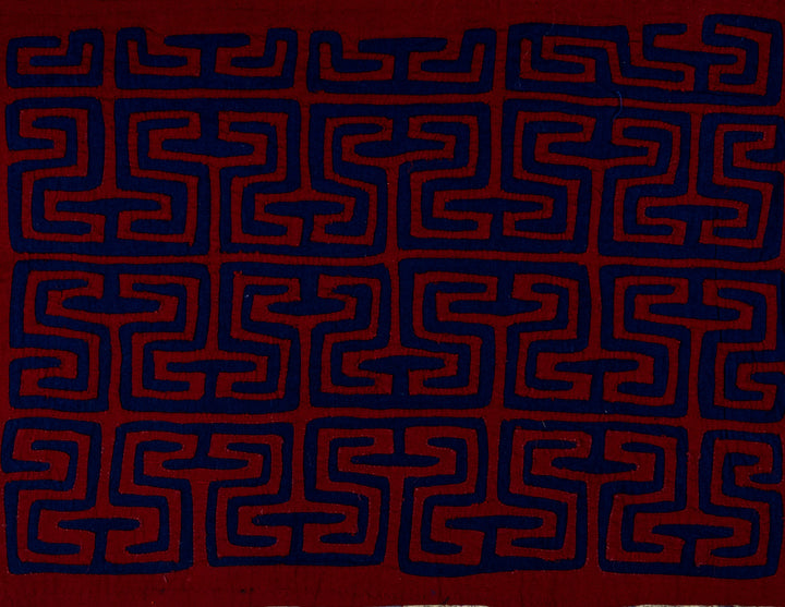 Burgundy And Blue Classic Design Mola