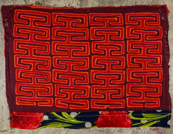 Red And Orange Classic Design Former Blouse Mola