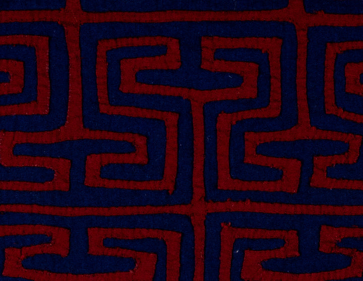 Burgundy And Blue Classic Design Mola