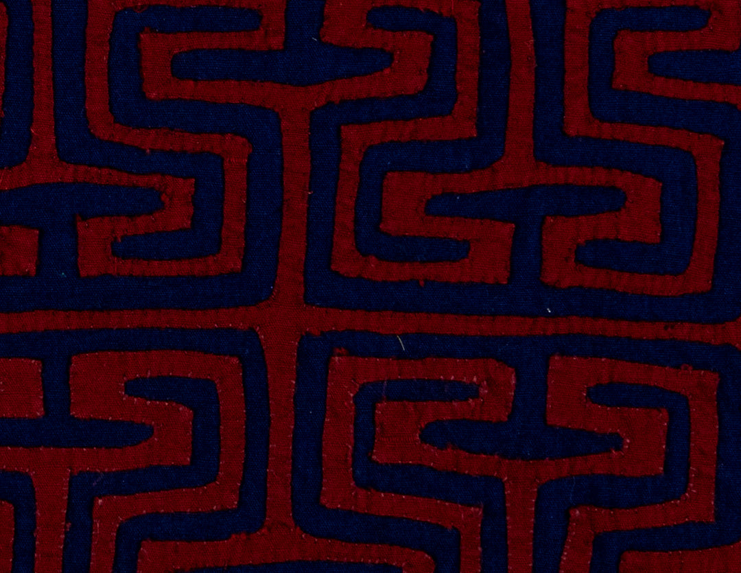 Burgundy And Blue Classic Design Mola