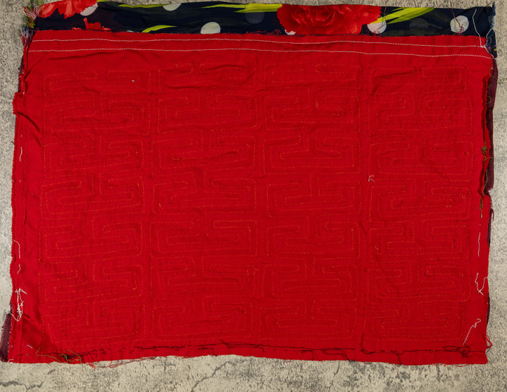 Red And Orange Classic Design Former Blouse Mola