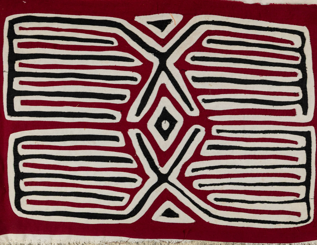 Maroon Black And White Power Bird Mola