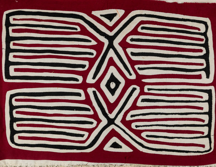 Maroon Black And White Power Bird Mola