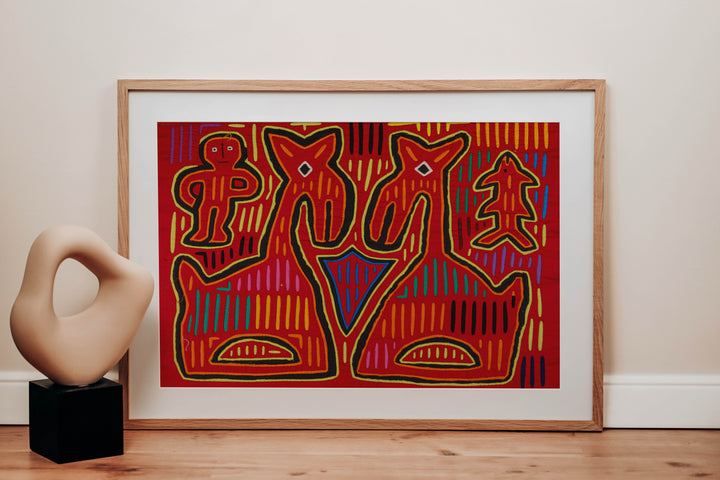 Large Red Talking Horse Mola