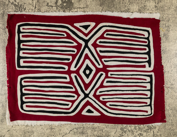 Maroon Black And White Power Bird Mola