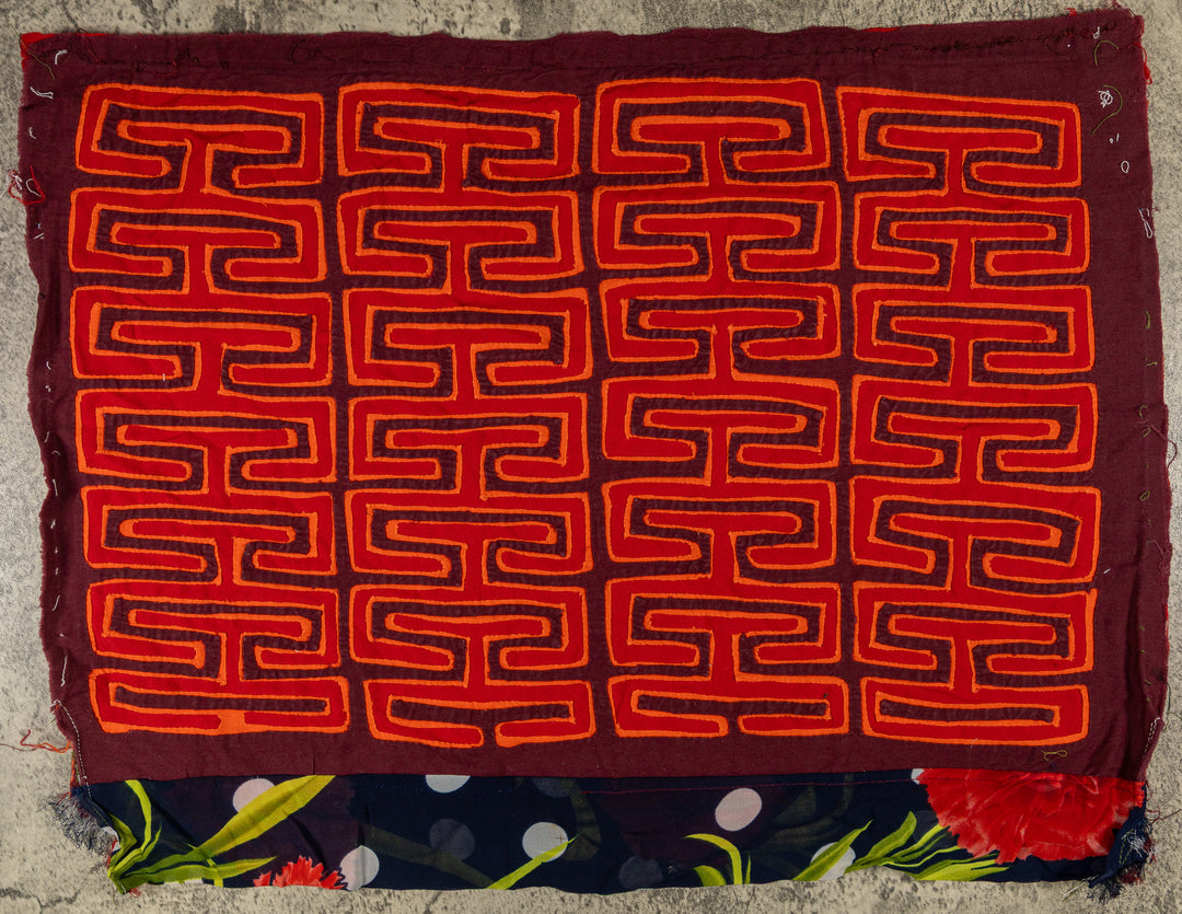 Orange And Red Classic Design Former Blouse Mola