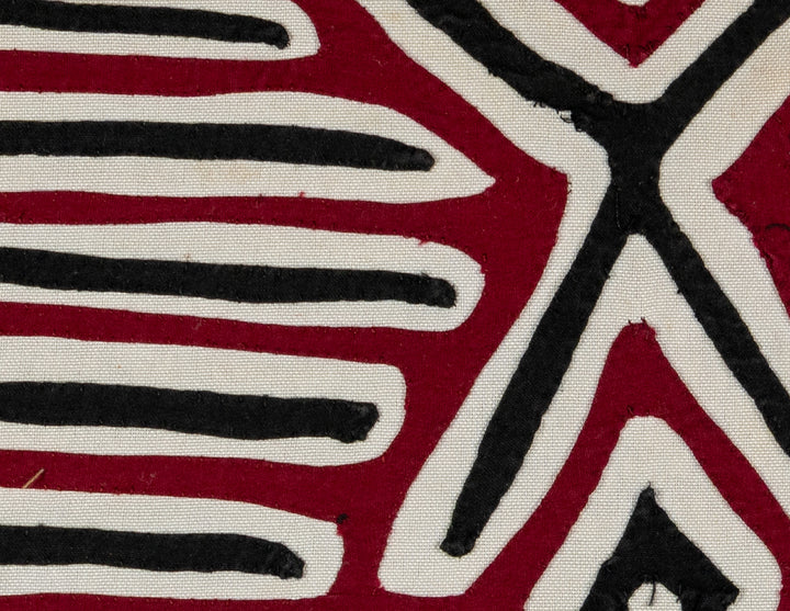 Maroon Black And White Power Bird Mola