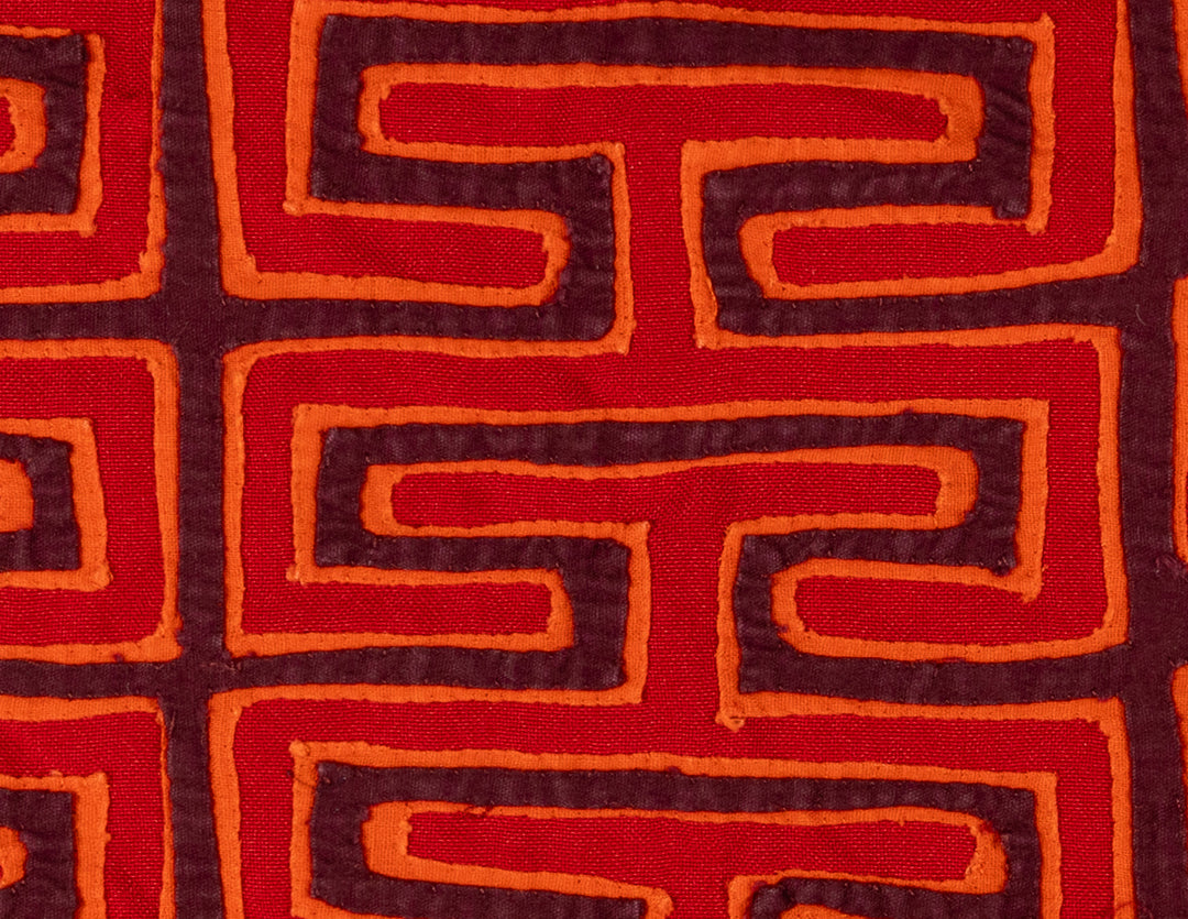 Orange And Red Classic Design Former Blouse Mola