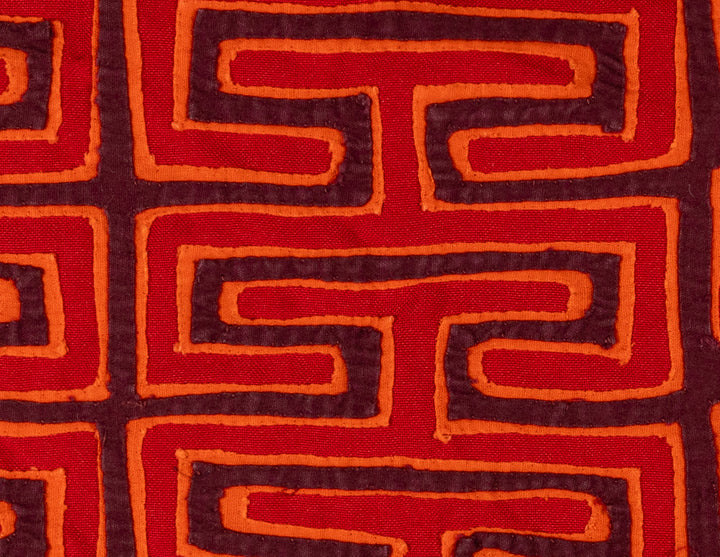 Orange And Red Classic Design Former Blouse Mola