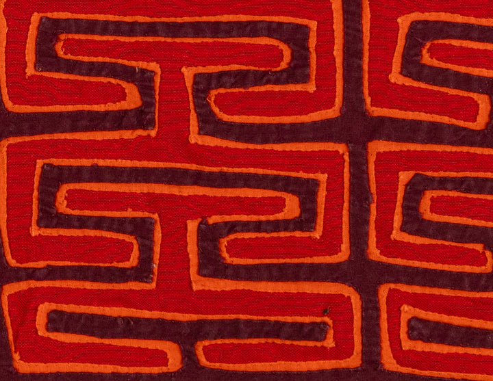 Orange And Red Classic Design Former Blouse Mola