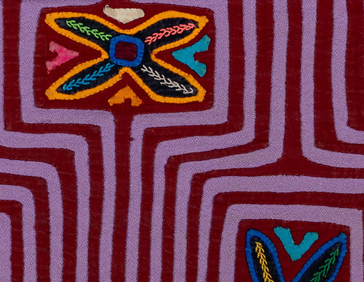 Burgundy And Purple Tropical Snowflakes Mola