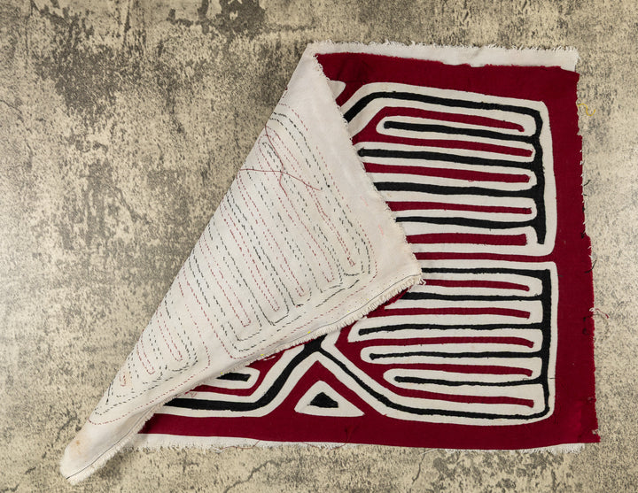 Maroon Black And White Power Bird Mola