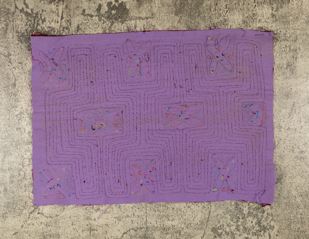 Burgundy And Purple Tropical Snowflakes Mola