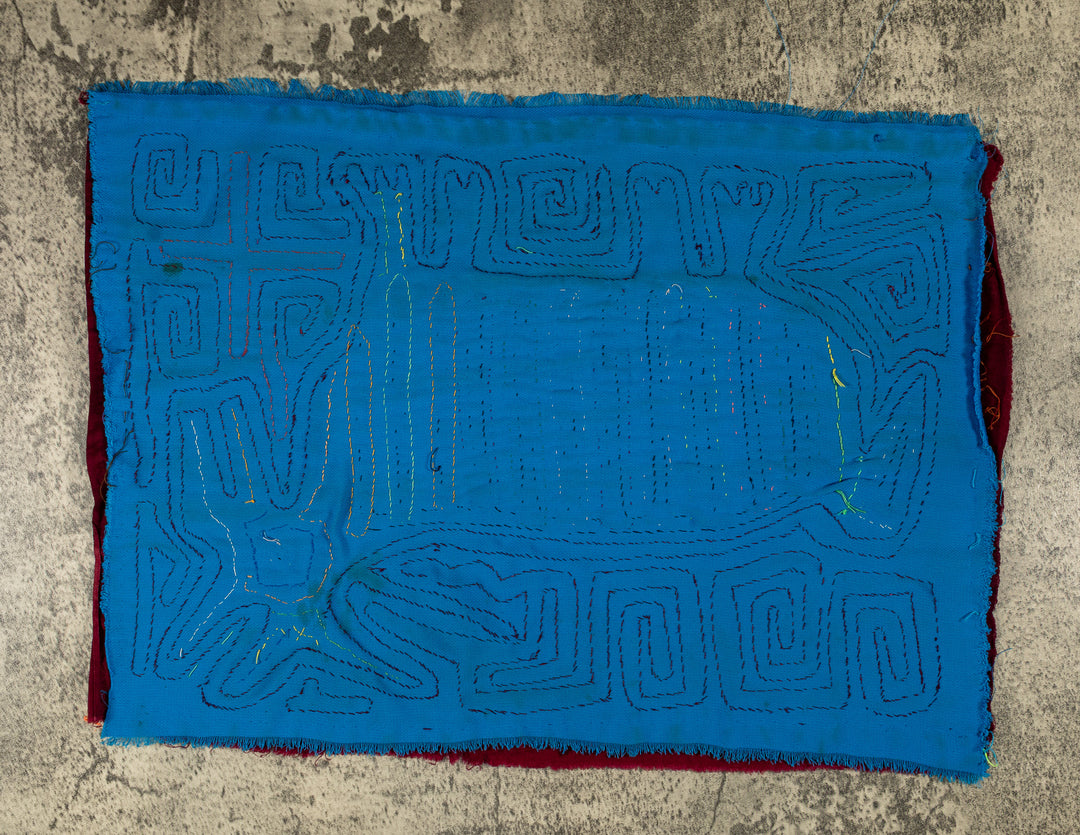 Burgundy And Turquoise Jungle Unicorn Mola