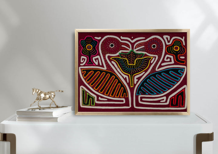 Multicolor Swan Optical Illusion Mola