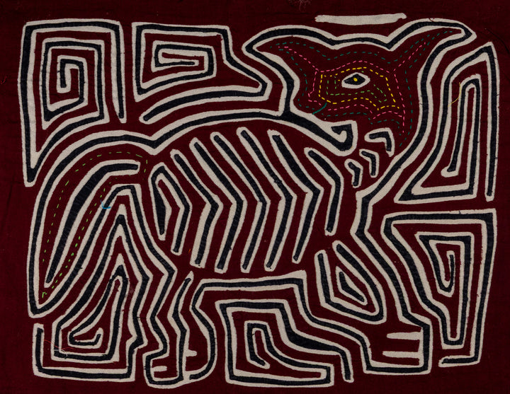 Burgundy Black And White Cute Puppy Dog Mola