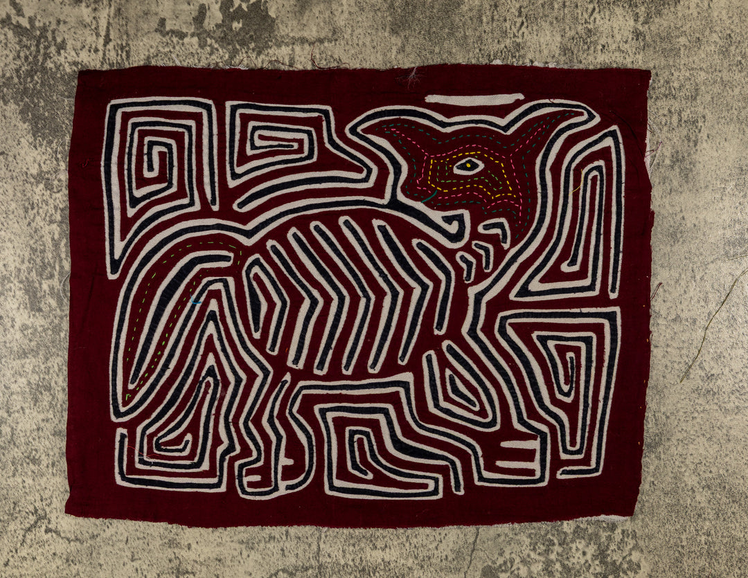 Burgundy Black And White Cute Puppy Dog Mola